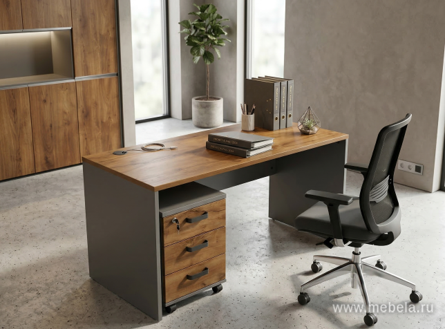 Стол письменный Smart на П-образном металлокаркасе