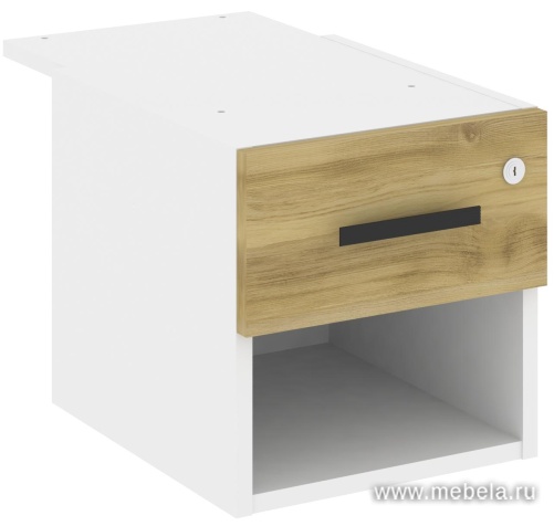 Тумба с одной открытой нишей и одним ящиком