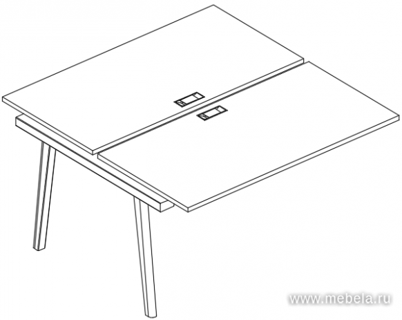 Секция стола рабочей станции (2х160)