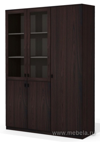 Комбинированный шкаф с гардеробом (задняя стенка - ЛДСП 16 мм)