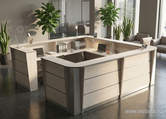 Модуль стойки ресепшен прямой (без стола)