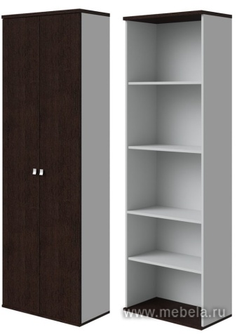 Офисный шкаф закрытый с полками