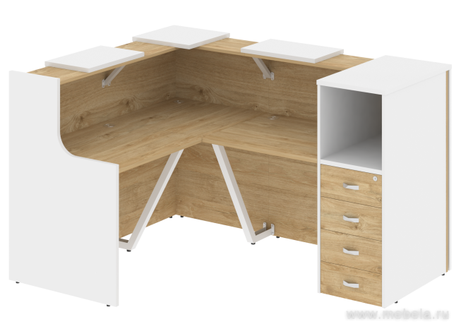 Ресепшен угловой г-образный с внешним углом 5