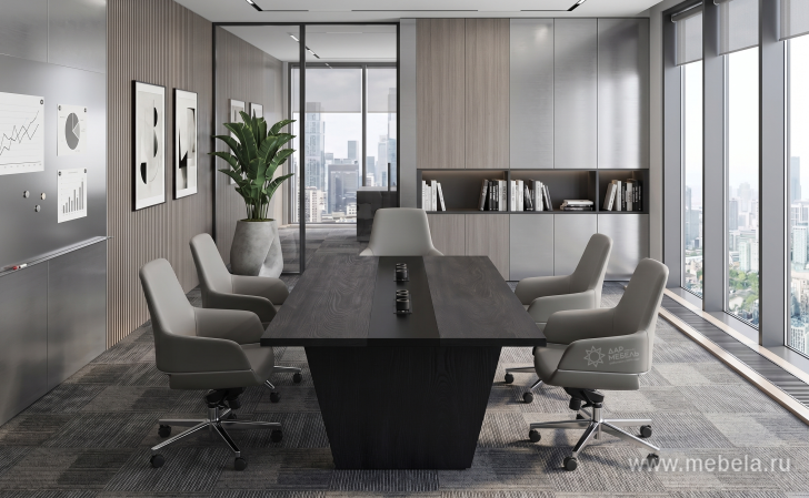 Стол переговорный с электрификацией