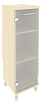 Офисный шкаф средний узкий со стеклом (левый/правый)