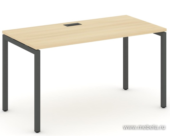 Стол письменный на металлокаркасе на П-образных опорах 40х40