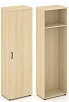 Гардероб узкий неглубокий универсальный, задняя стенка ЛДСП