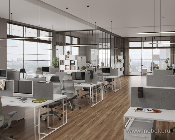 Стол письменный на металлокаркасе