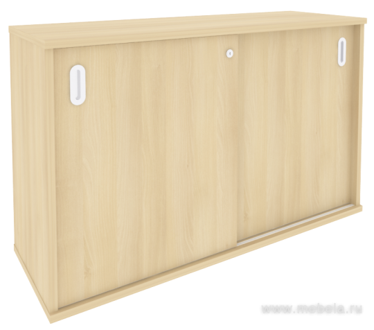 Офисный шкаф-купе низкий с замком