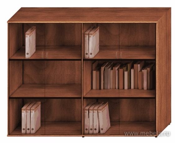 Офисный шкаф средний двойной со стеклом