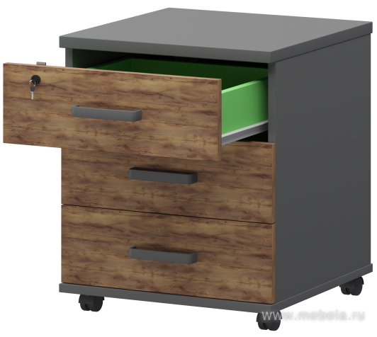 Тумба подкатная (замок на верхний ящик)