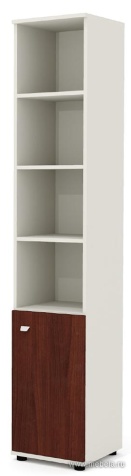 Офисный шкаф узкий (каркас беж)