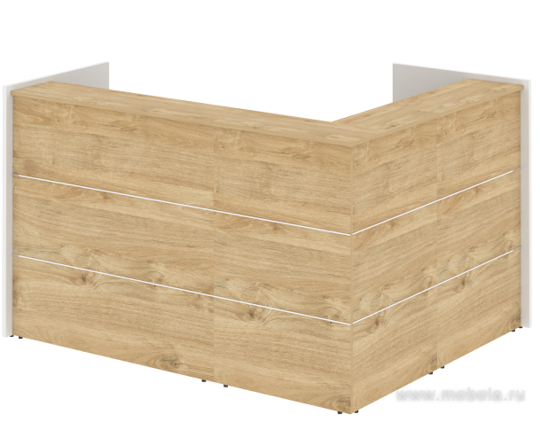 Ресепшен угловой г-образный с внешним углом 1