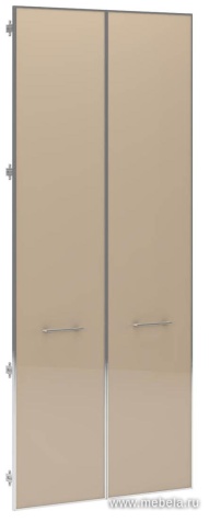 Двери большие стеклянные в алюм раме