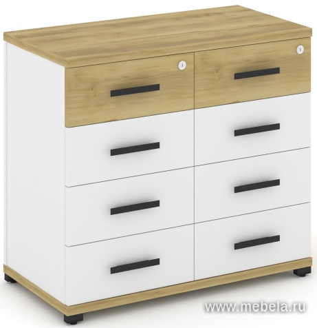 Тумба приставная широкая 8 ящиков