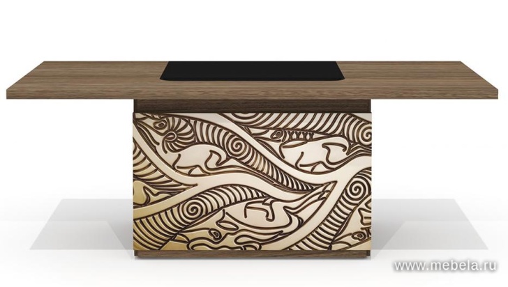 Стол руководителя с декор. траверсом