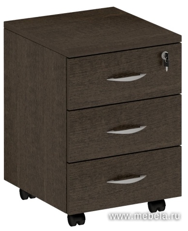 Тумба выкатная 3-ящичная с центральным замком