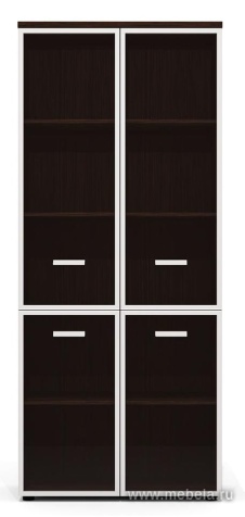 Офисный шкаф высокий (со стеклом)