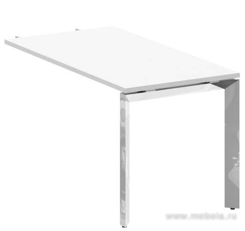 Брифинг-приставка к столу на П-образном металлокаркасе