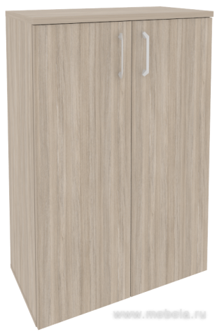 Офисный шкаф средний широкий (2 средних фасада ЛДСП)