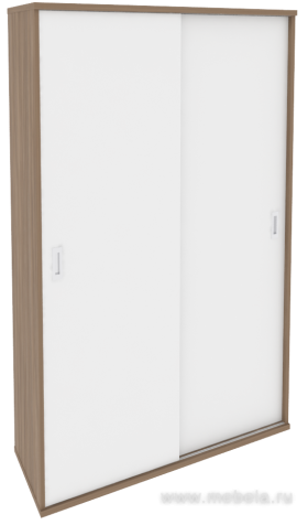 Офисный шкаф-купе комбинированный (полки + гардероб)