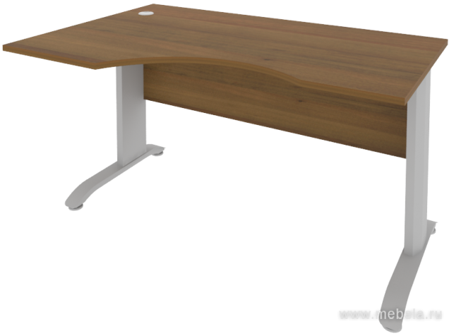 Стол эргономичный на металлокаркасе (левый)