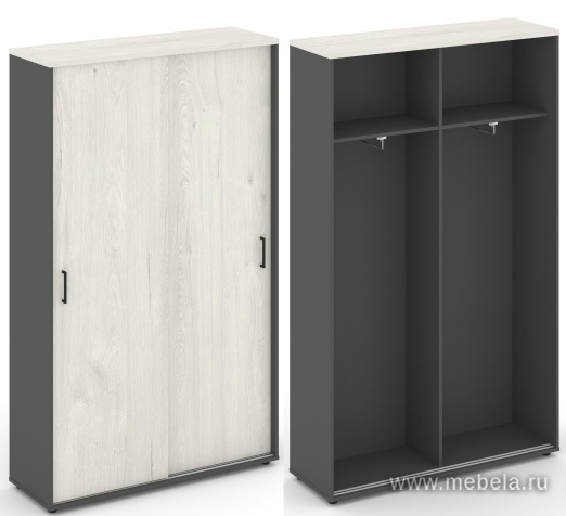 Шкаф-купе для одежды, задняя стенка ЛДСП