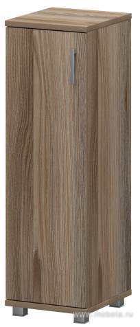 Офисный шкаф узкий средний закрытый (ЛДСП)