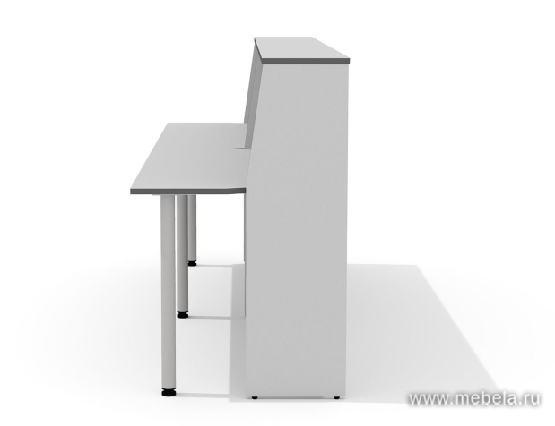 Стойка ресепшн, прямая с опорами