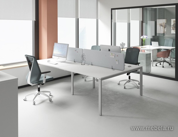 Офисный шкаф для документов (белое матовое стекло)