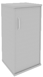 Офисный шкаф узкий низкий закрытый, Л/Пр.