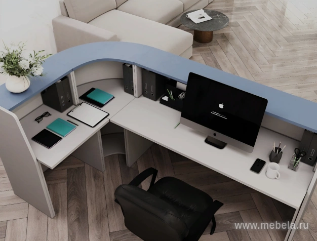 Стойка ресепшн прямая Эдем 140