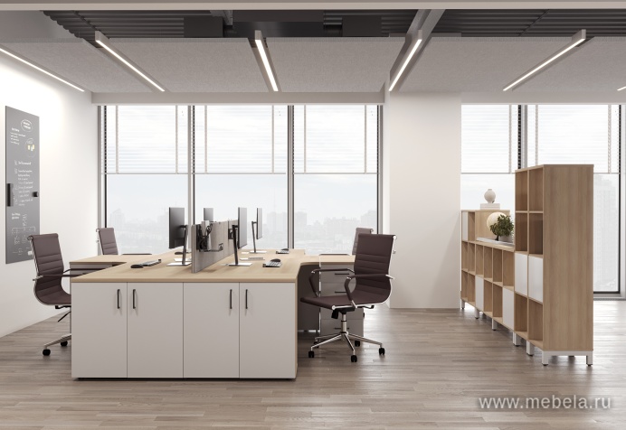 Каркас стеллажа 2 яруса (без вставок и задних стенок)