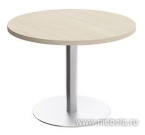 Стол для переговоров круглый на опоре-колонне