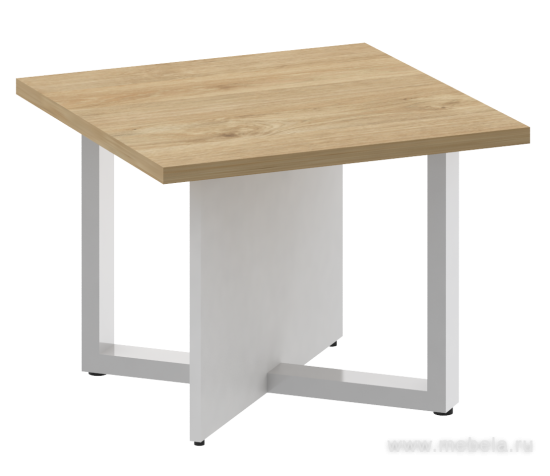 Стол журнальный на металлокаркасе (квадратный)