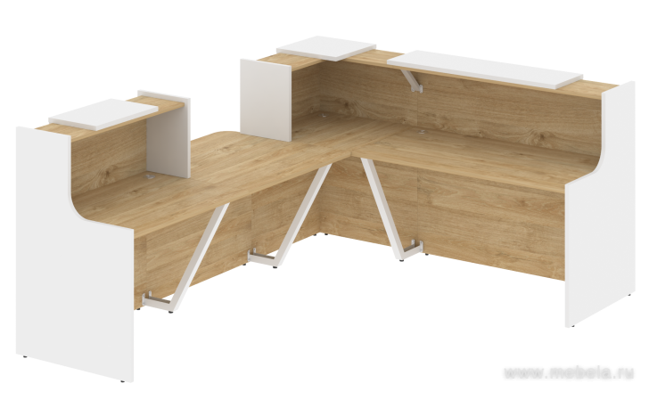 Ресепшен угловой г-образный с внешним углом 10