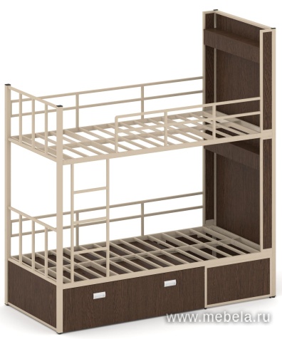 Кровать металлическая двухъярусная
