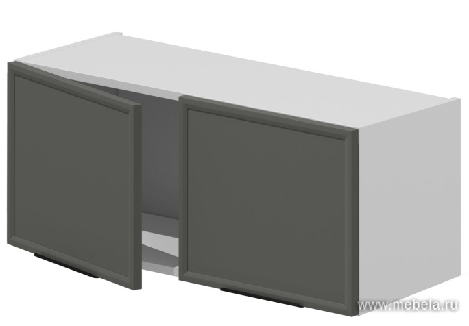 Шкаф кухонный навесной, полка 2 двери, фасады рамочные, МДФ в плёнке.