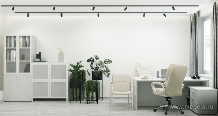 Офисный шкаф узкий средний со стеклом в раме + полка Л/ПР