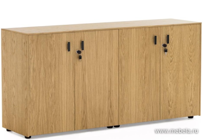 Офисный шкаф низкий (4 двери)