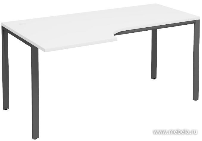Стол письменный на П-образном металлокаркасе (левый)