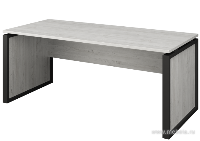 Стол руководителя (металлик , белый, антрацит)