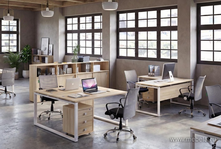 Стол письменный на О-образном металлокаркасе