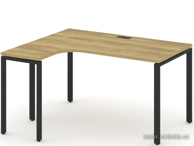 Стол письменный эргономичный Concept на П-образном металлокаркасе (левый)