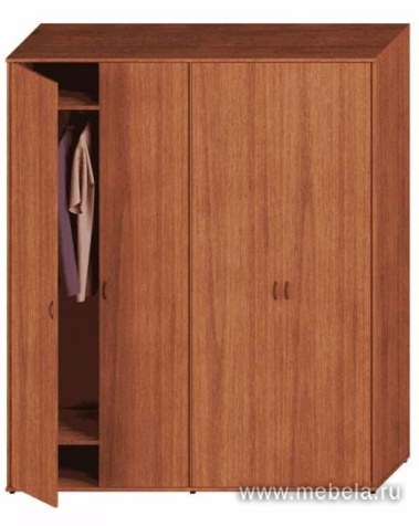 Офисный шкаф высокий с гардеробом