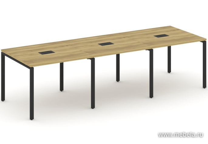 Стол для переговоров на металлокаркасе (3 столешницы)