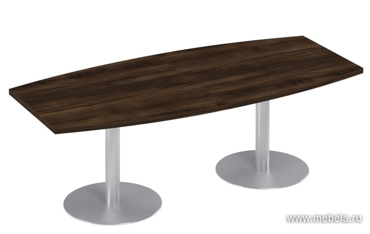 Стол для переговоров на опорах-колоннах