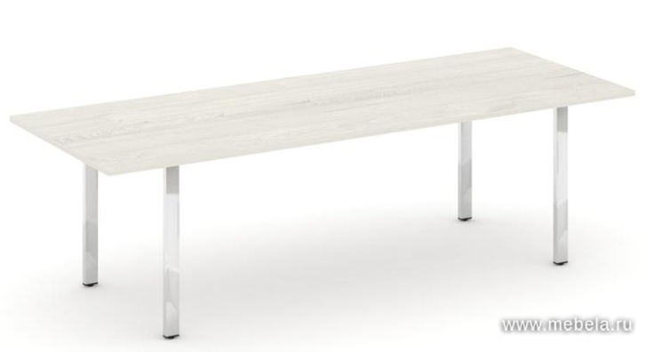 Стол переговорный на металлокаркасе на П-образных опорах