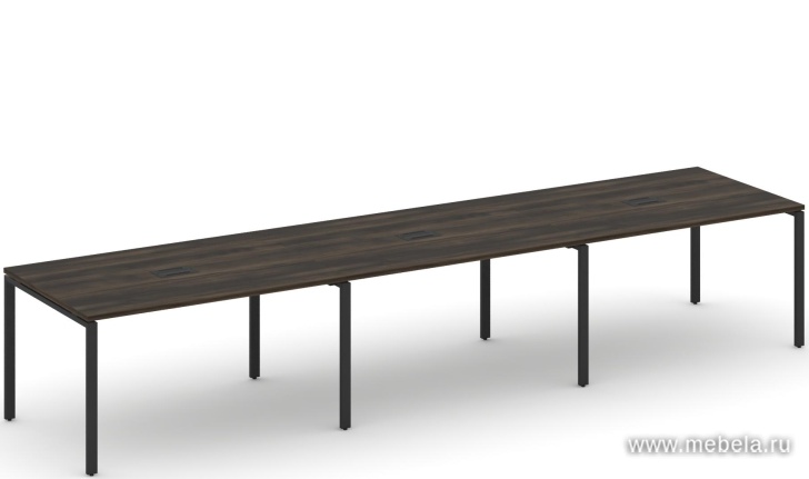 Стол для переговоров на металлокаркасе (3 столешницы)