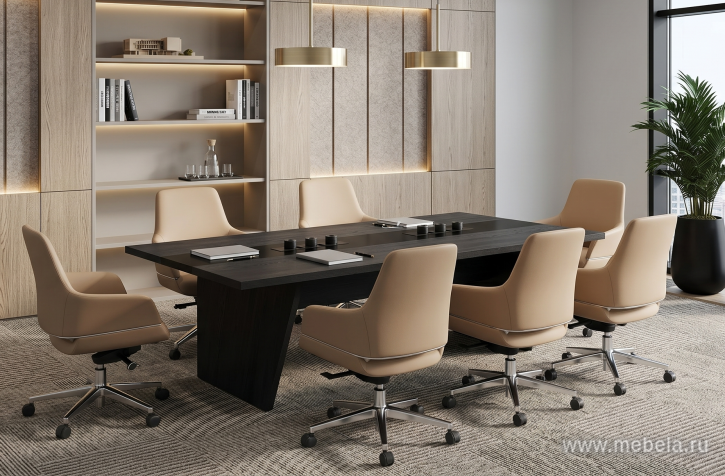 Стол переговорный с электрификацией